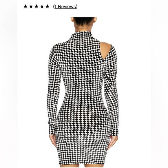 Houndstooth Naked Wardrobe Dress - Picture 6 of 6